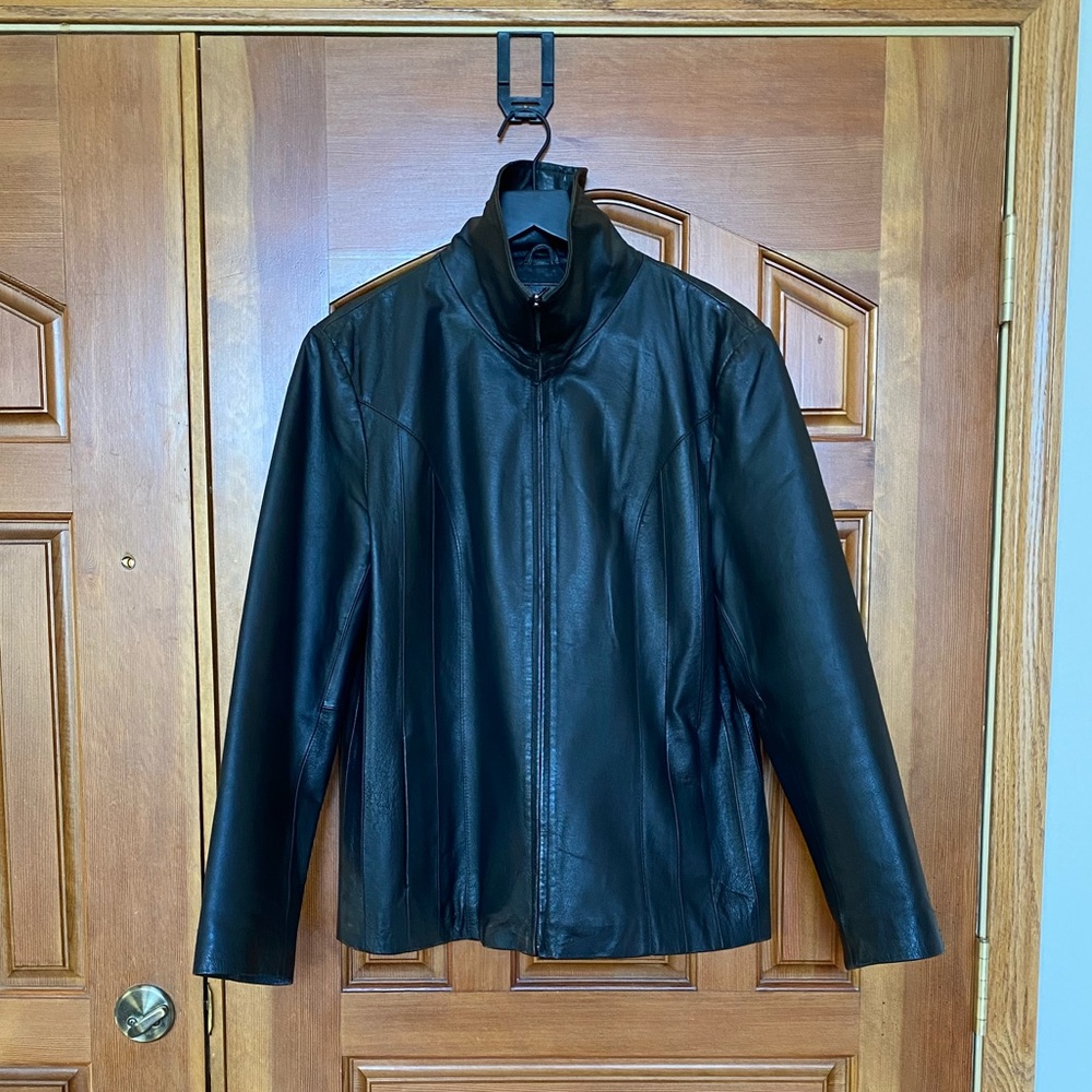 Saks Fifth Avenue Leather Jacket Large